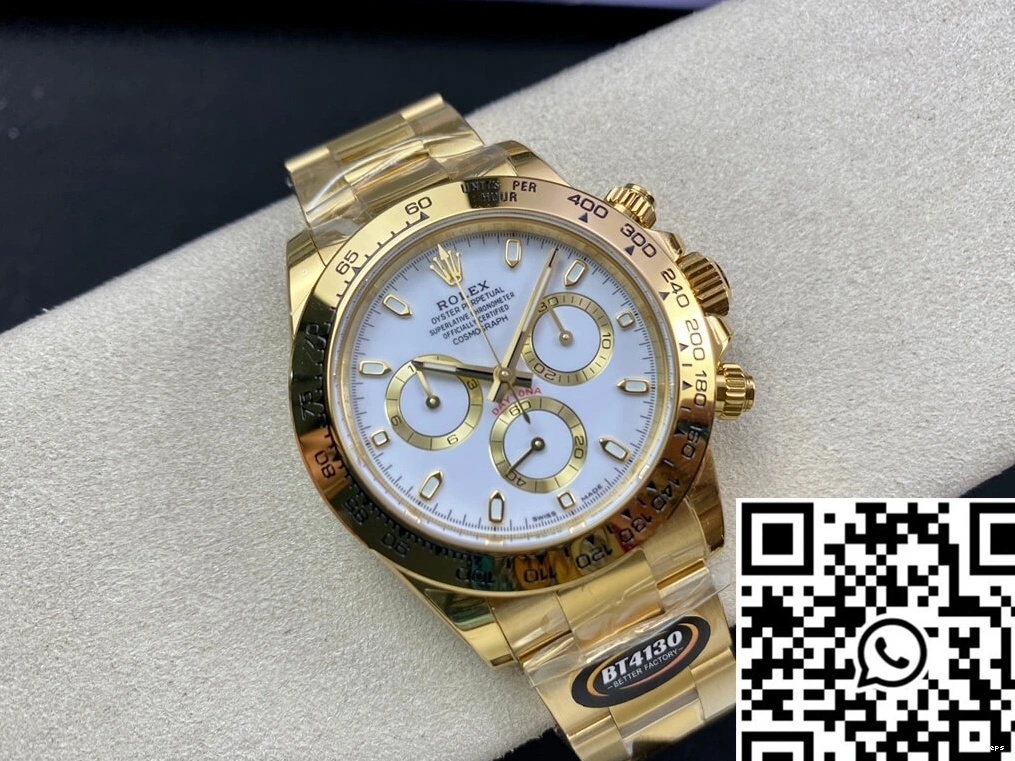 M116508-0001 White BT Factory Dial Yellow Gold Rolex Daytona 0123
